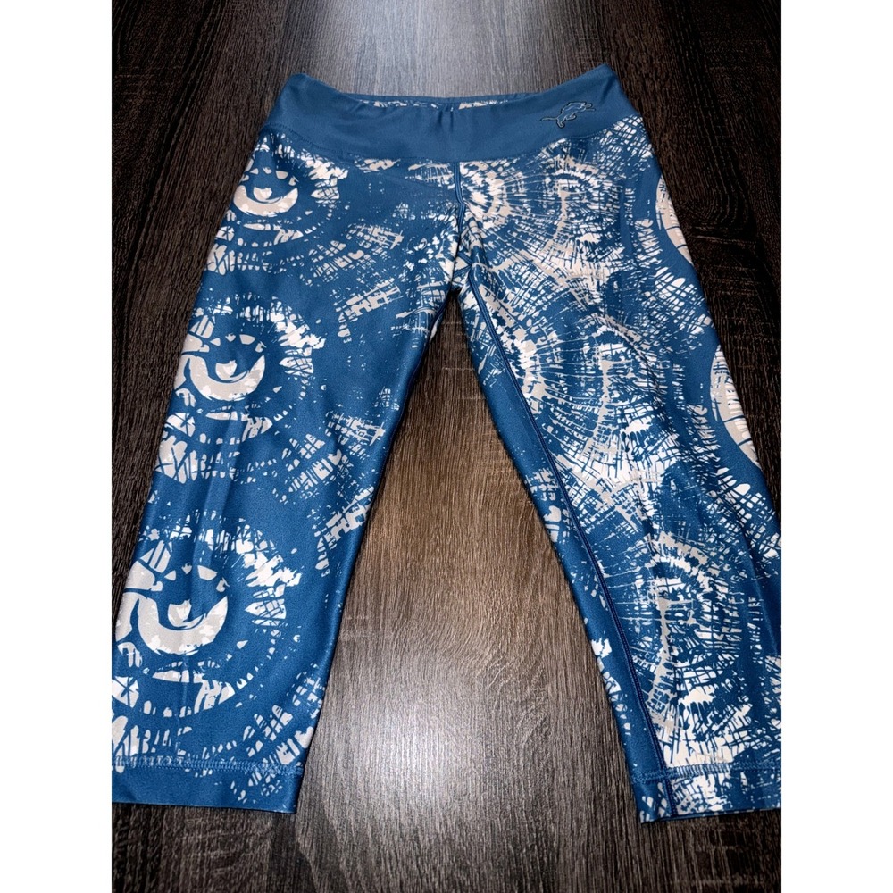 Detroit Lions NFL Team Apparel Athletic Leggings Women's M Fan Gear Athleisure